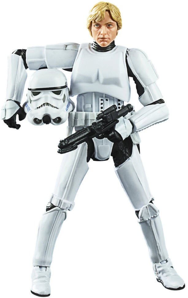 Luke skywalker in store stormtrooper disguise