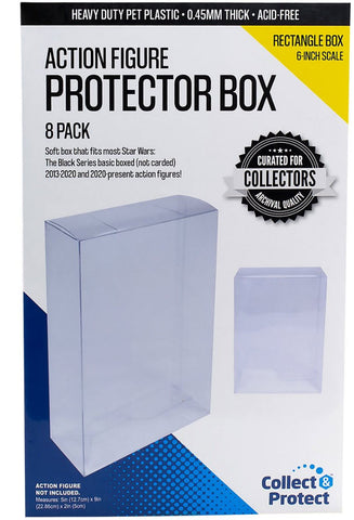 Action Figure Collapsible Protector Box 8-Pack