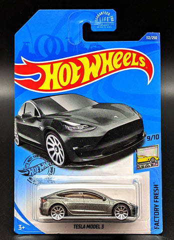 Hot Wheels Grey Tesla Model 3