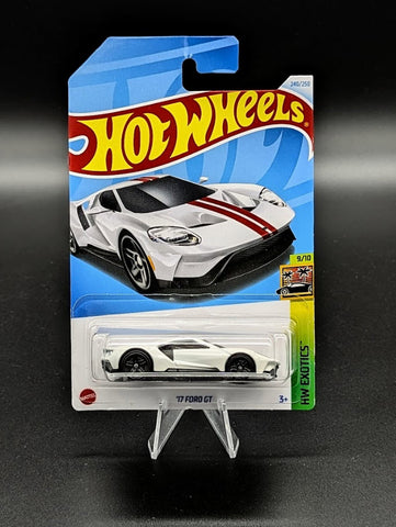 Hot Wheels White & Red 17 Ford GT