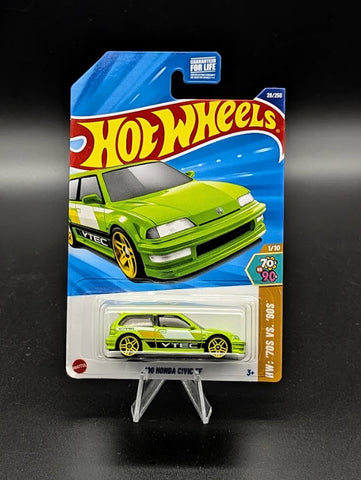 Hot Wheels Green 90 Honda Civic EF