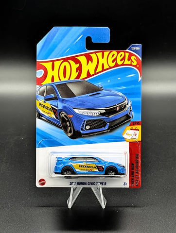 Hot Wheels 2018 Blue Honda Civic Type R