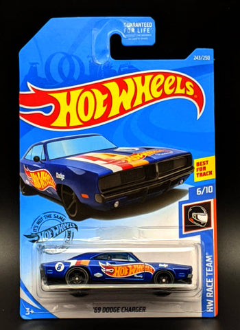 Hot Wheels Blue 69 Dodge Charger