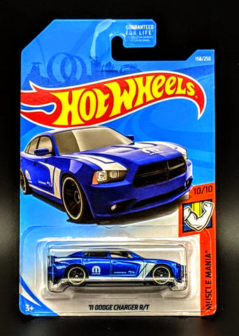 Hot Wheels Blue 11 Dodge Charger R/T