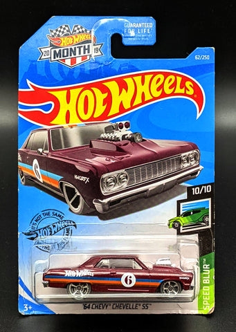 Hot Wheels 64 Purple Chevy Chevelle SS
