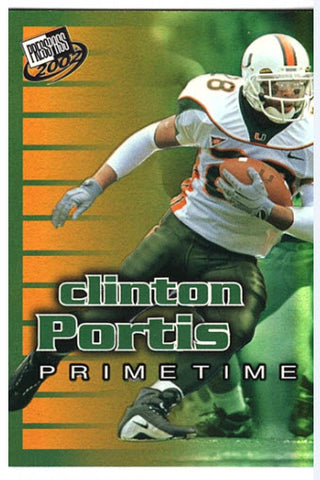 Presspass 2002 Clinton Portis Prime Time