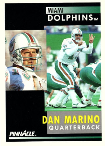 Pinnacle 1991 Dan Marino Card