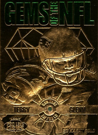 Pro Line 1997 Terry Glenn 23 Karat Gold Card