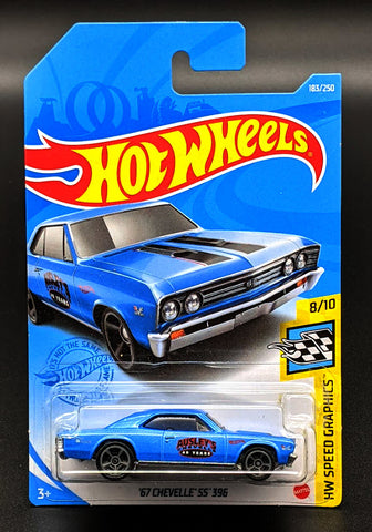 Hot Wheels 67 Blue Chevelle SS 396