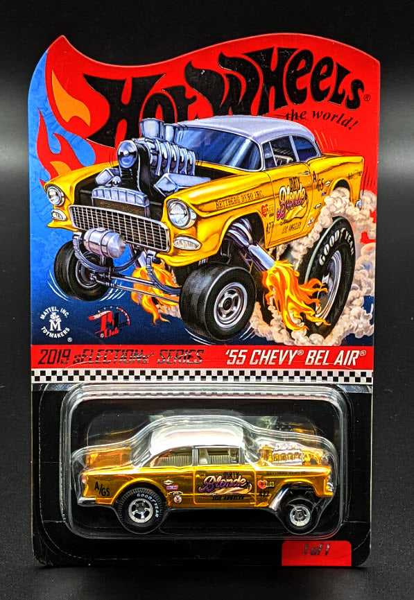 ホットウィール　RLC　レッドラインクラブ　５５　シェボーベルエア Hot Wheels RLC CLUB EXCLUSIVE '55 CHEVY BEL AIR GASSER☆red