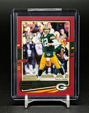Donruss 2020 Aaron Rodgers Red Press Proof