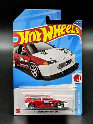 Hot Wheels Red Honda Civic Custom